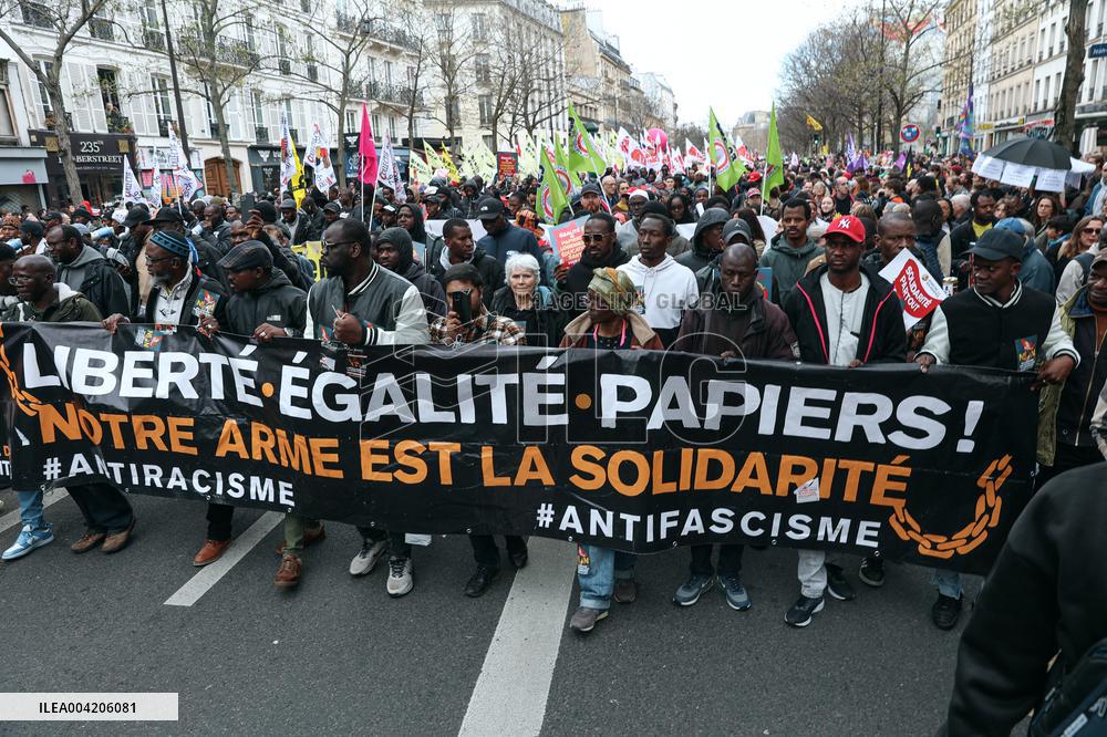 March Against Racism In Paris