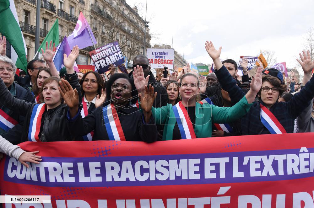March Against Racism In Paris