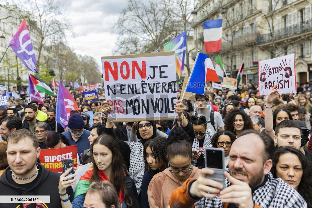 March Against Racism In Paris