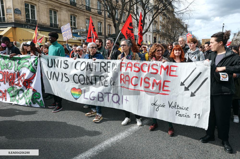 March Against Racism In Paris