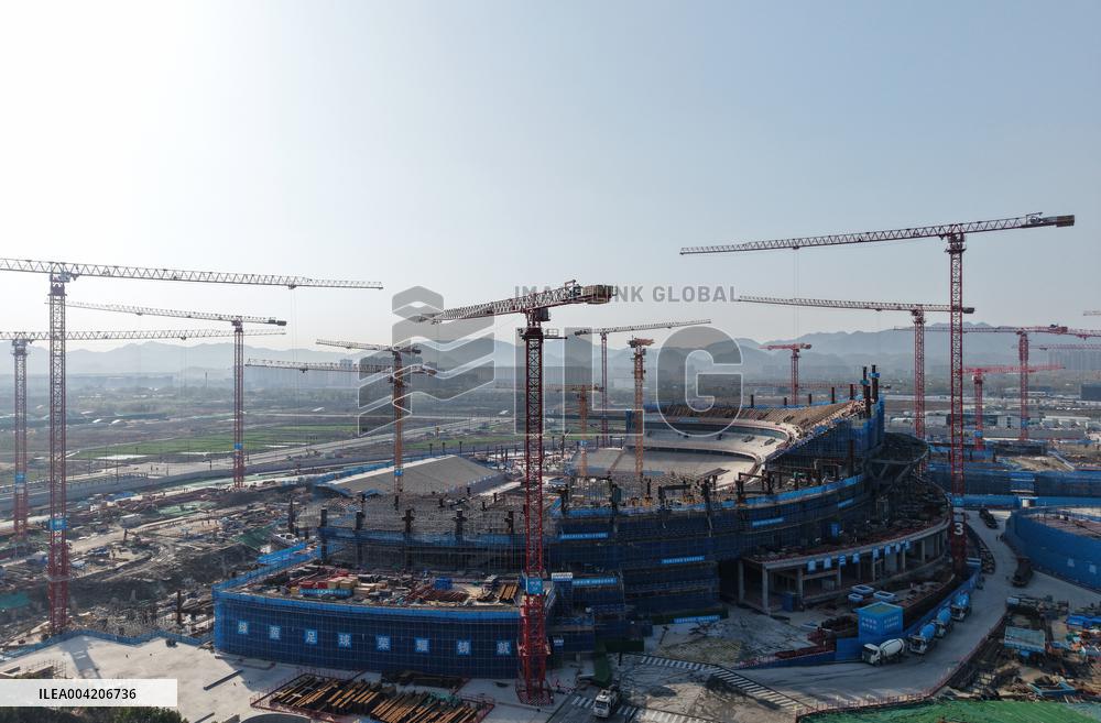 Zhejiang's First Large-scale Professional Football Stadium Const