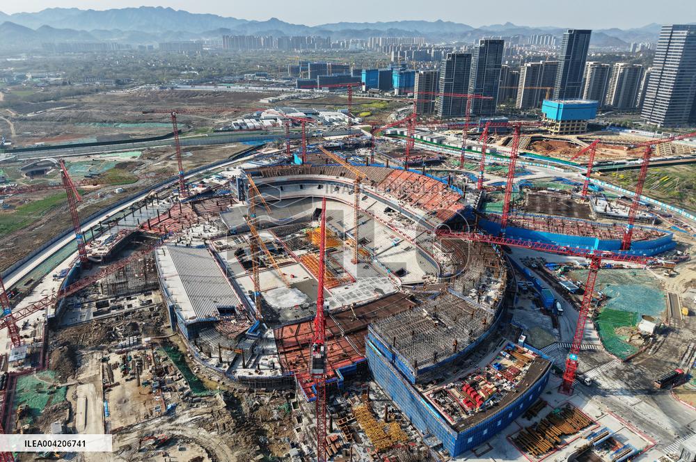 Zhejiang's First Large-scale Professional Football Stadium Const