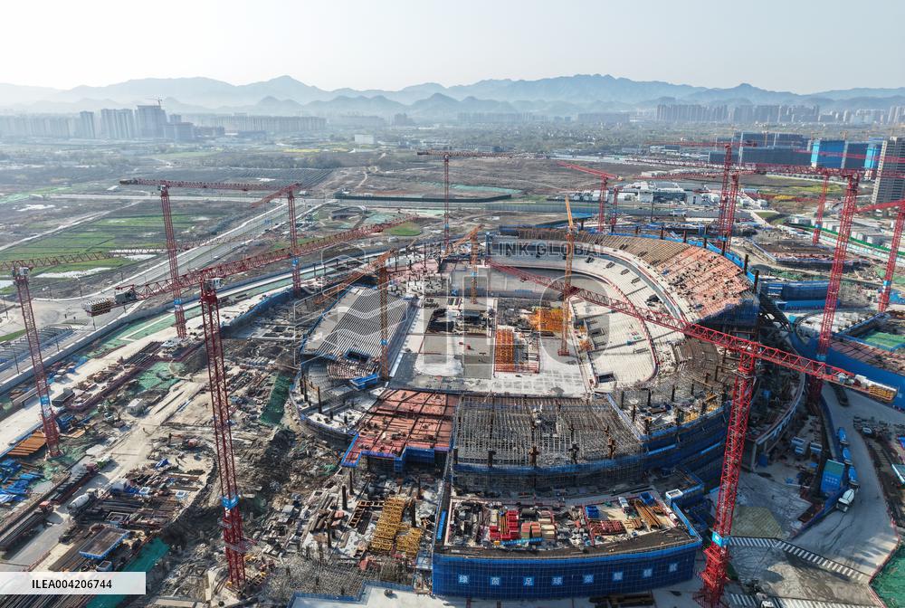 Zhejiang's First Large-scale Professional Football Stadium Const