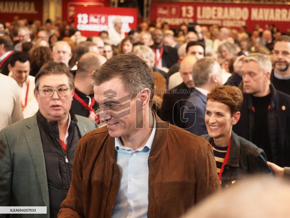 Pedro Sanchez attends the 13th Congress of the PSN in Pamplona - Spain