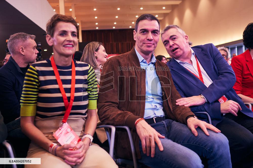 Pedro Sanchez attends the 13th Congress of the PSN in Pamplona - Spain
