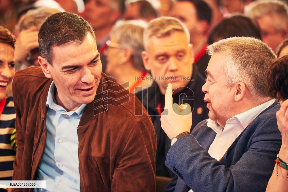 Pedro Sanchez attends the 13th Congress of the PSN in Pamplona - Spain