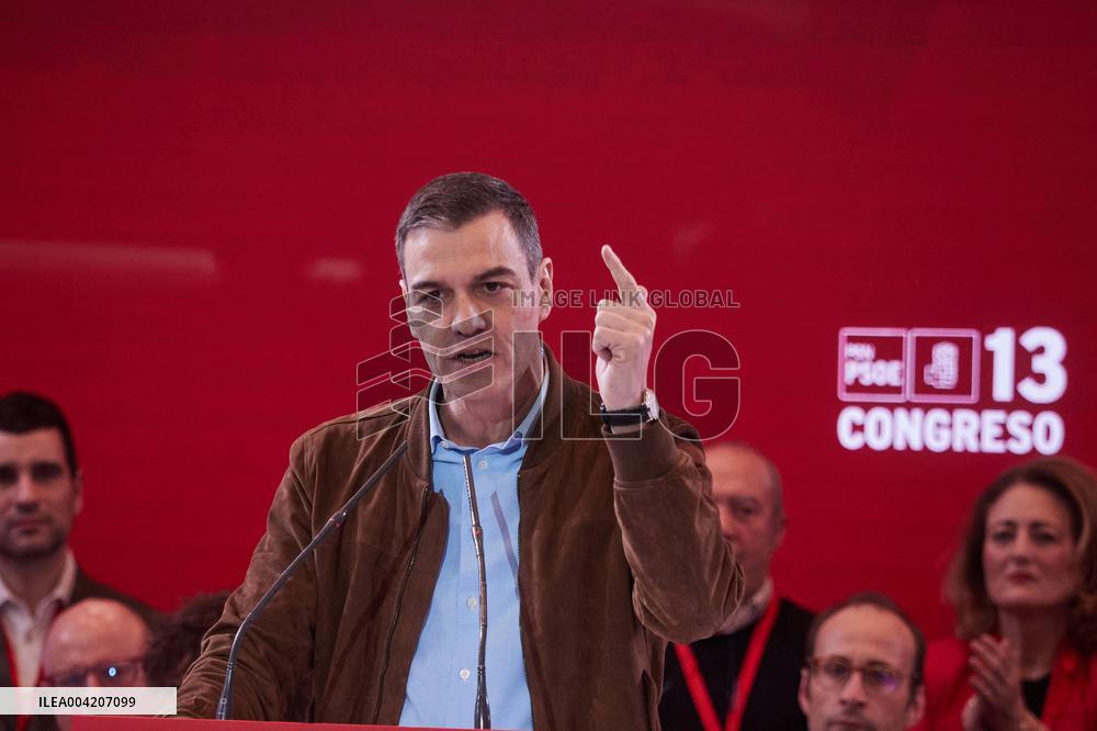 Pedro Sanchez attends the 13th Congress of the PSN in Pamplona - Spain