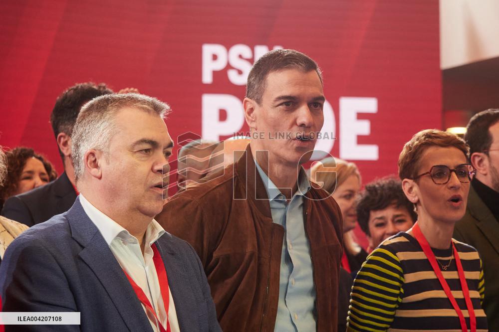 Pedro Sanchez attends the 13th Congress of the PSN in Pamplona - Spain