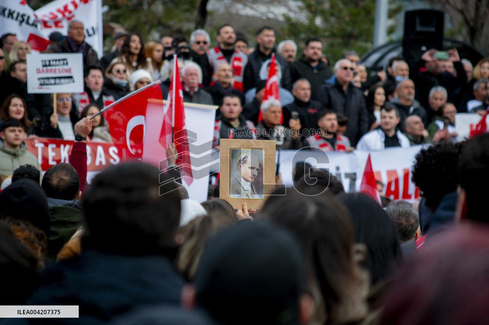 Thousands protest over Istanbul mayor arrest - Kayseri