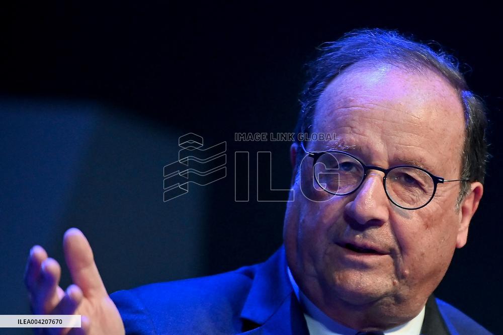 François Hollande at Series Mania in Lille