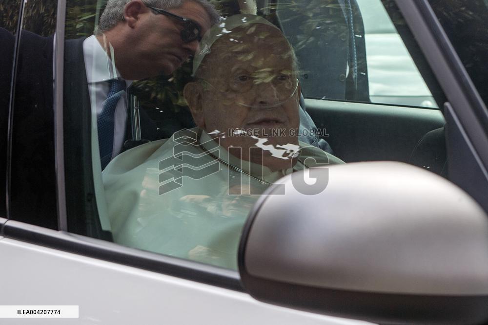 Pope Francis Leaves Agostino Gemelli Polyclinic - Rome