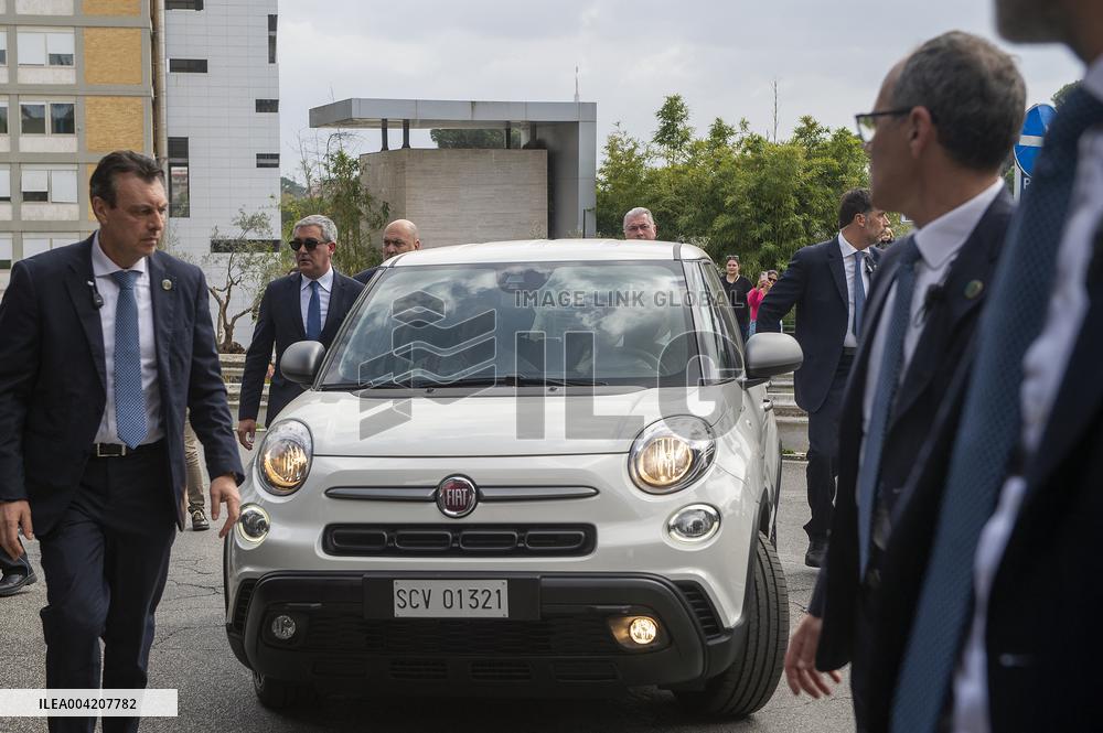 Pope Francis Leaves Agostino Gemelli Polyclinic - Rome