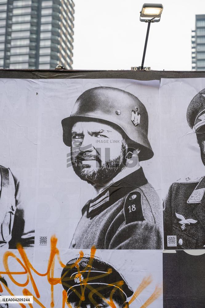 Nazi posters of Elon Musk and Donald Trump - London