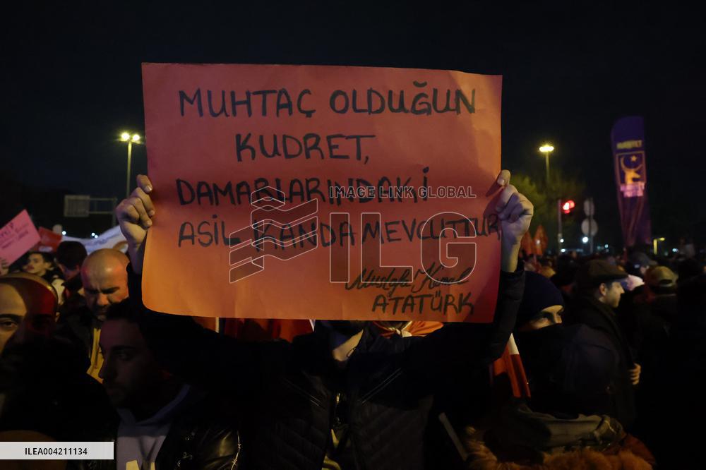 Protests Intensify For Fifth Night As Istanbul Mayor Imamoglu Jailed