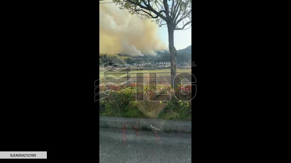 Japan: Wildfires Rage in Okayama and Ehime Prefectures, Evacuations Ordered 3