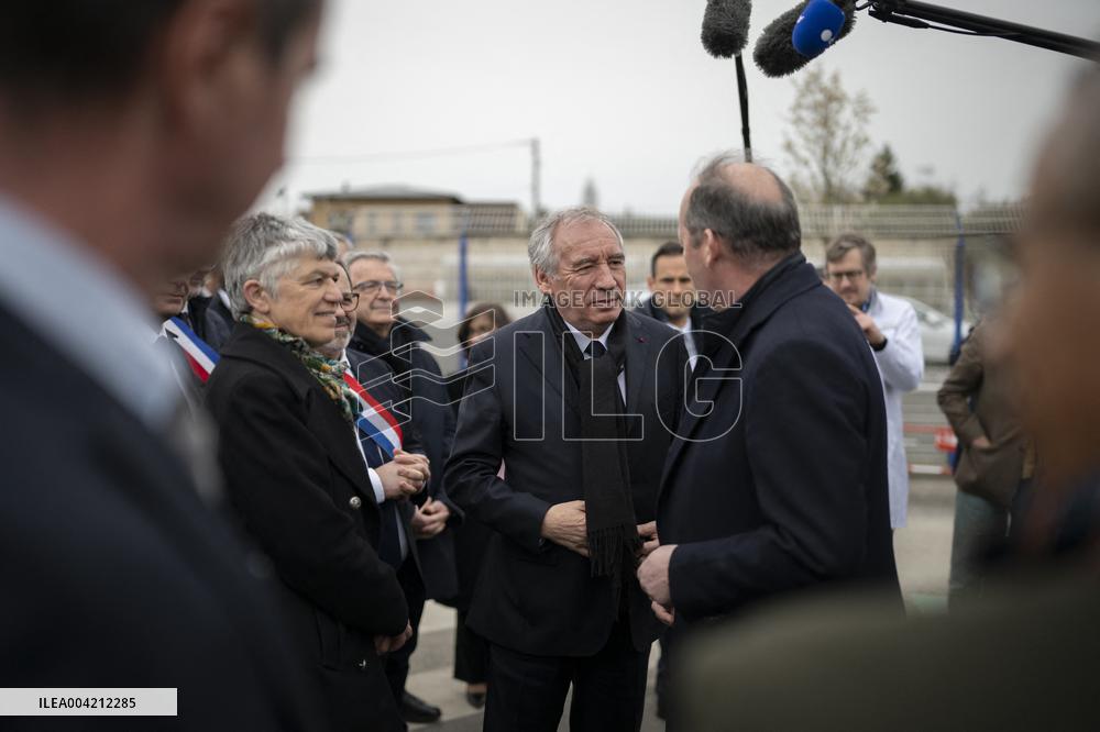 Francois Bayrou during a visit focused on defence industry - Bourges