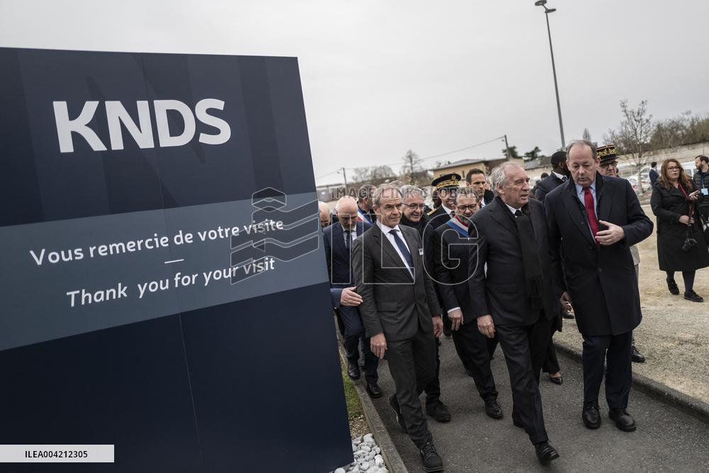 Francois Bayrou during a visit focused on defence industry - Bourges