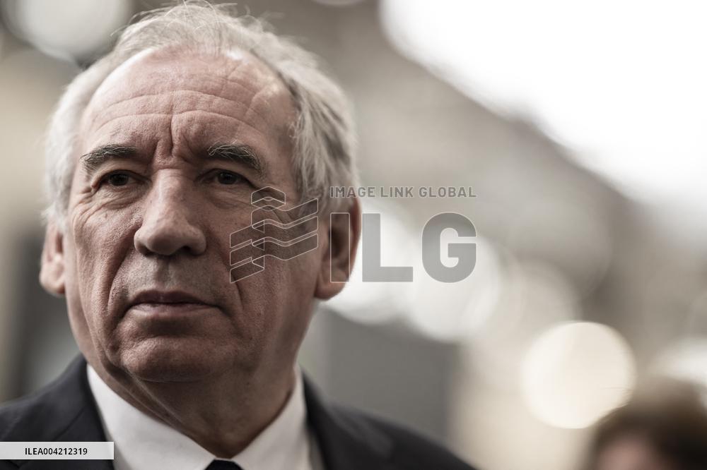 Francois Bayrou during a visit focused on defence industry - Bourges