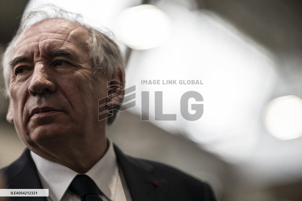 Francois Bayrou during a visit focused on defence industry - Bourges