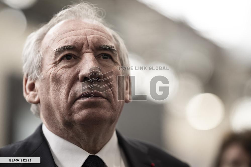 Francois Bayrou during a visit focused on defence industry - Bourges