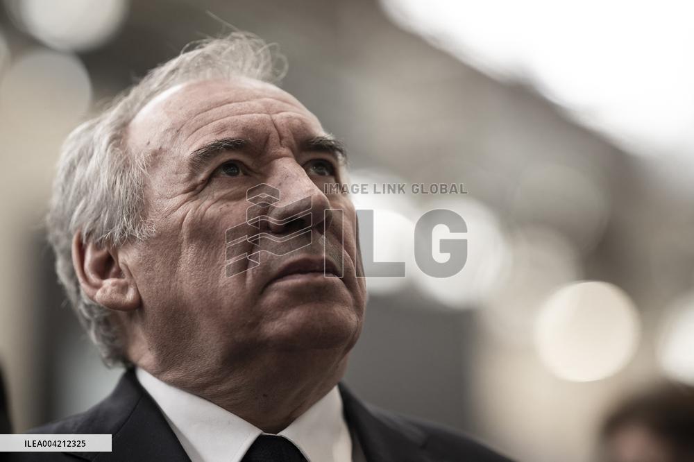 Francois Bayrou during a visit focused on defence industry - Bourges