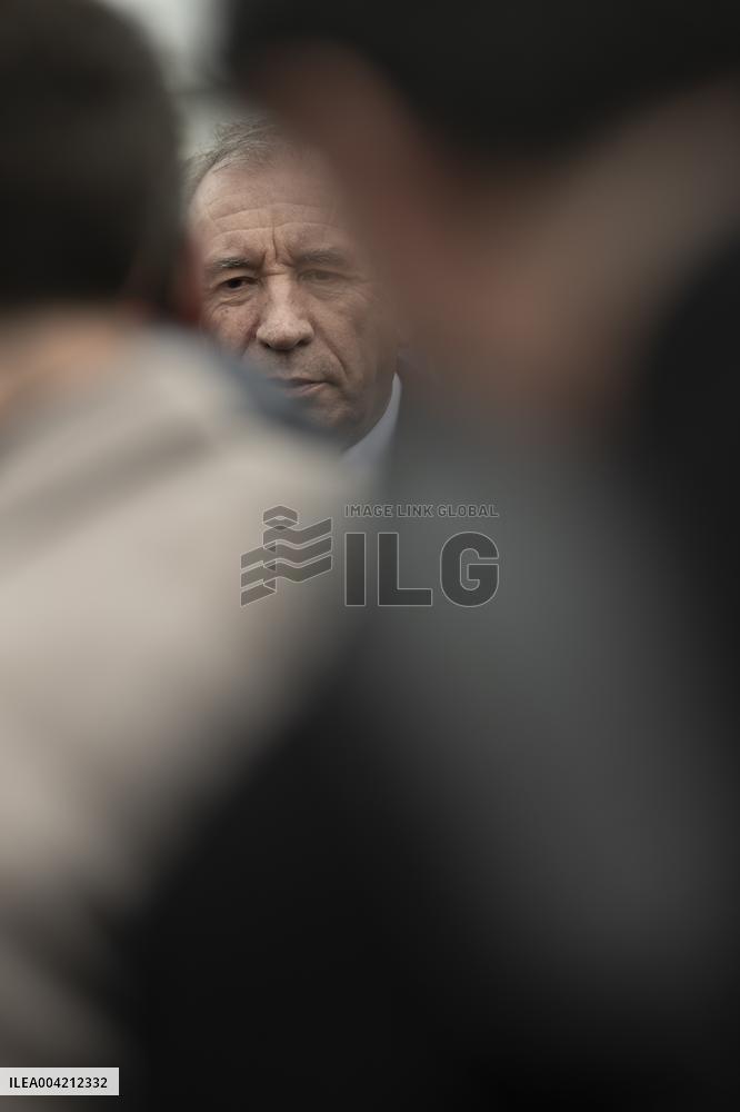 Francois Bayrou during a visit focused on defence industry - Bourges