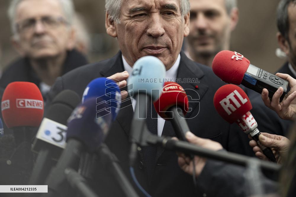 Francois Bayrou during a visit focused on defence industry - Bourges