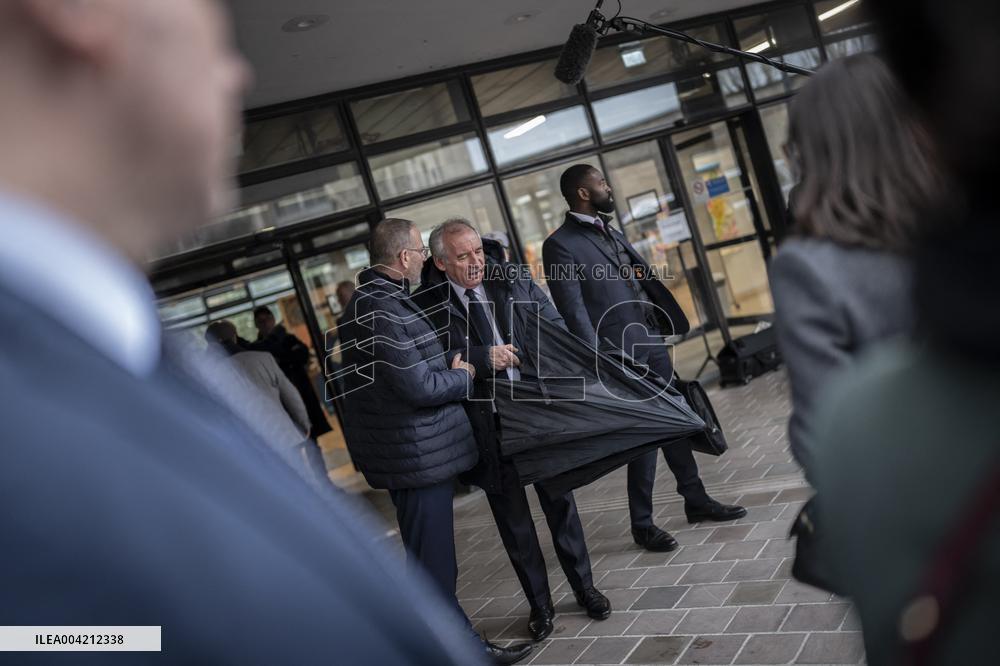 Francois Bayrou during a visit focused on defence industry - Bourges
