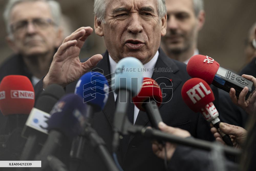 Francois Bayrou during a visit focused on defence industry - Bourges