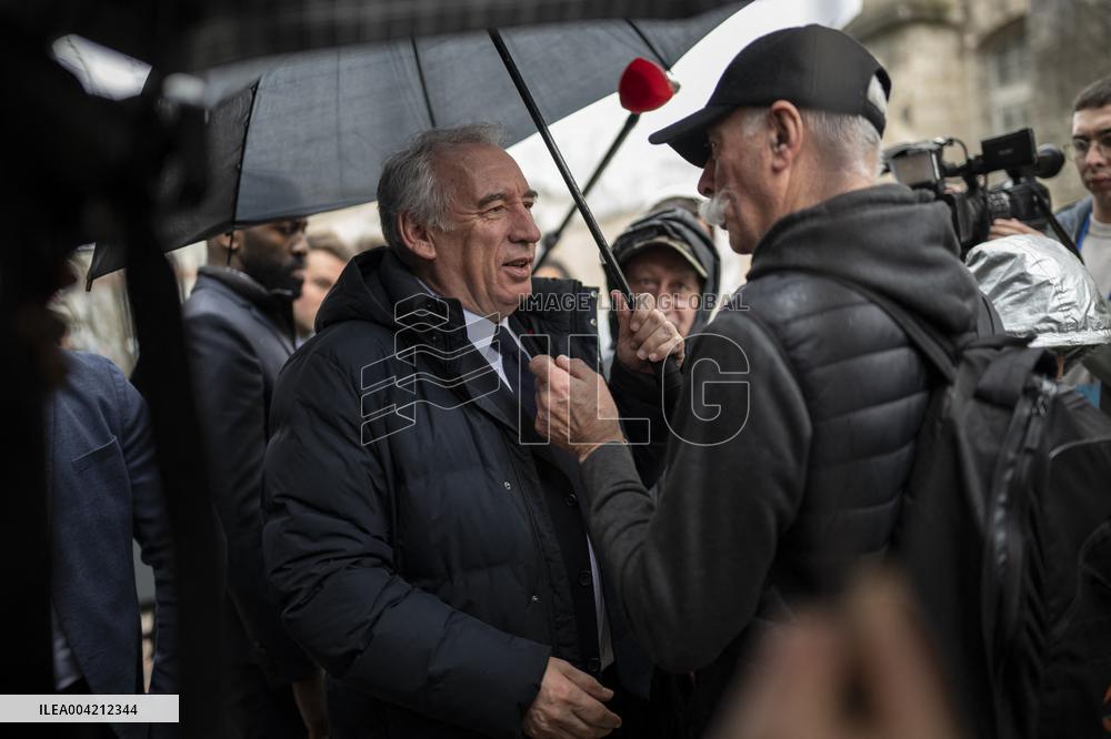 Francois Bayrou during a visit focused on defence industry - Bourges
