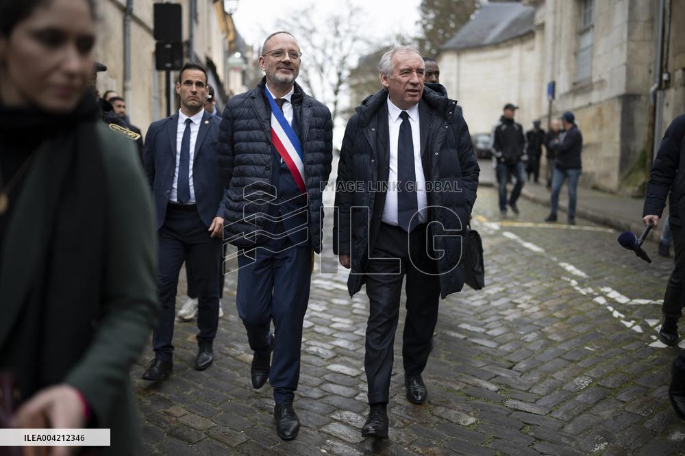 Francois Bayrou during a visit focused on defence industry - Bourges