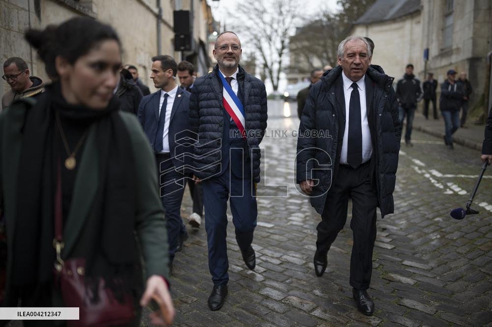 Francois Bayrou during a visit focused on defence industry - Bourges