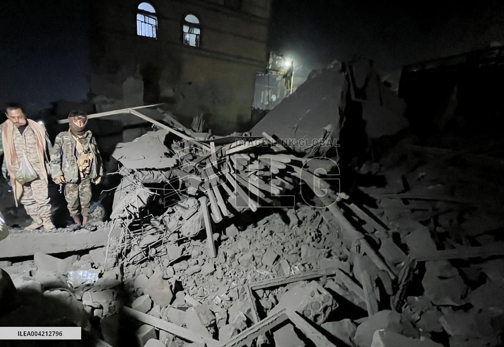 US Airstrikes On Sanaa - Yemen