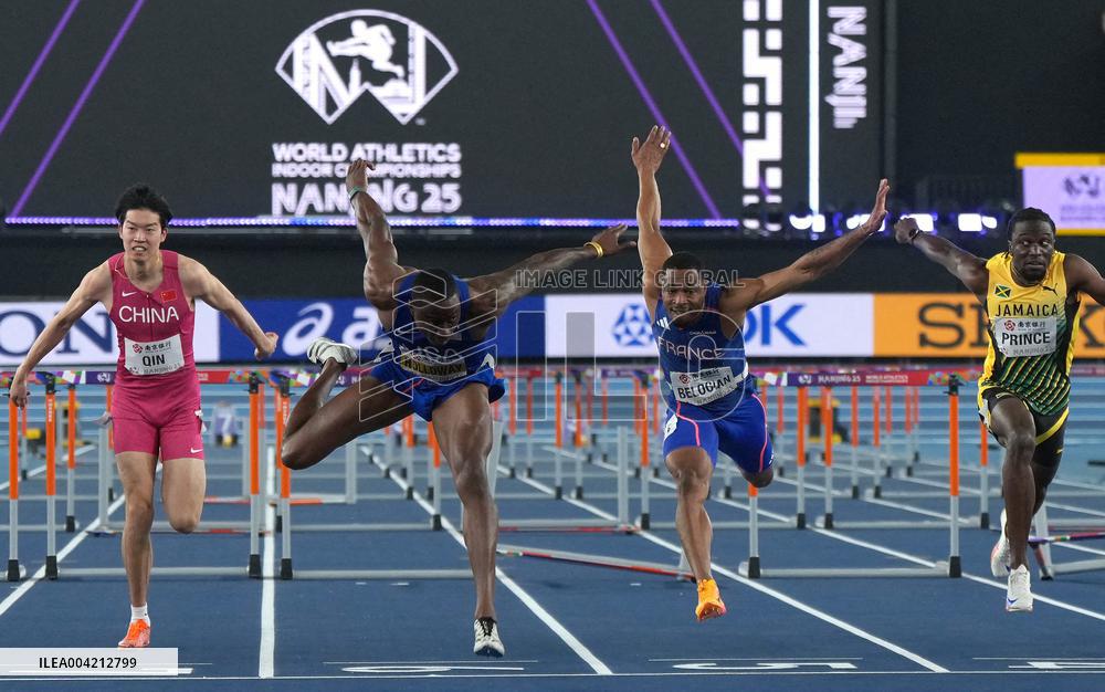 Wilhem Belocian Wins Silver in 60m Hurdles - China
