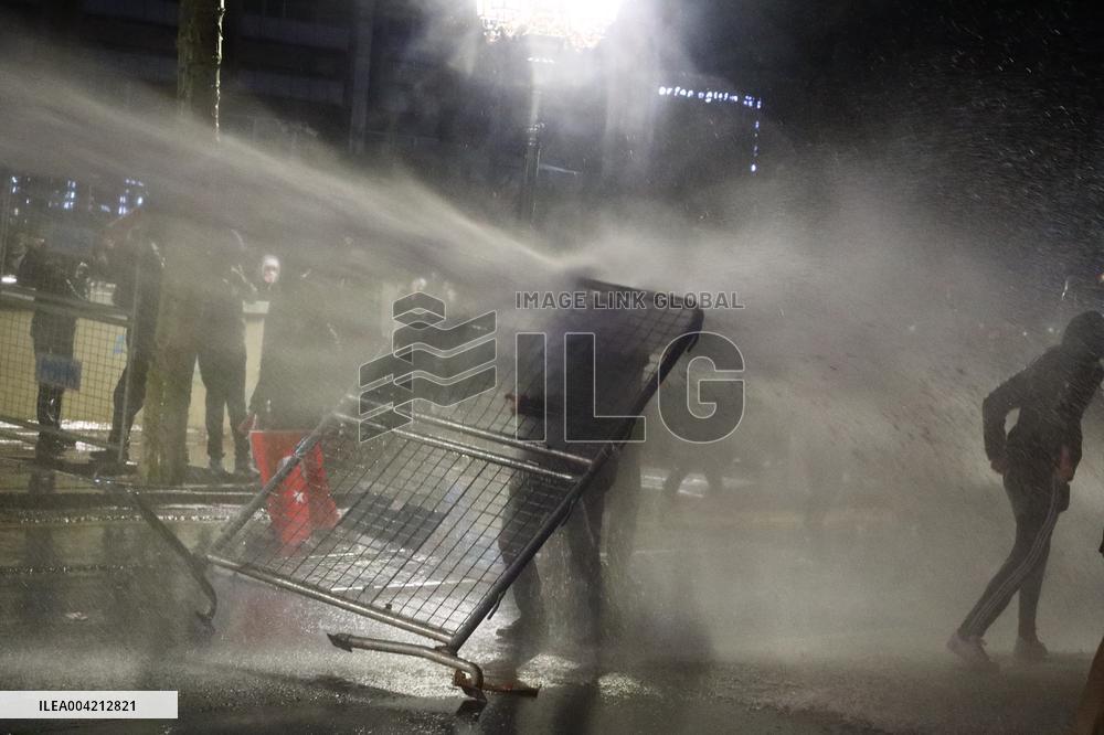 Protests In Ankara Intensify For Fourth Night Over Istanbul Mayor Jailed