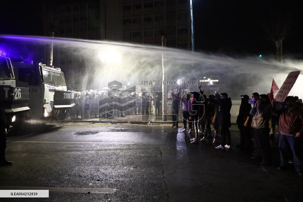 Protests In Ankara Intensify For Fourth Night Over Istanbul Mayor Jailed