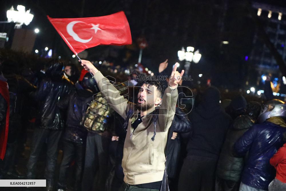 Protests In Ankara Intensify For Fourth Night Over Istanbul Mayor Jailed