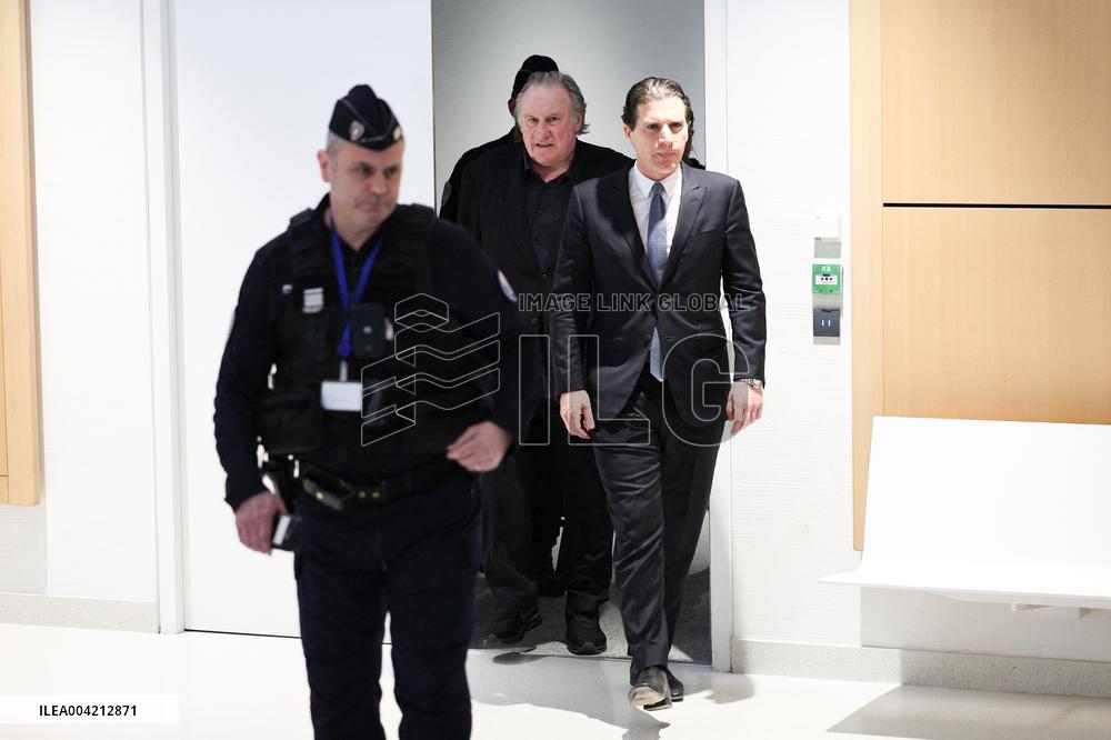Gerard Depardieu Trial For Sexual Assault - Paris