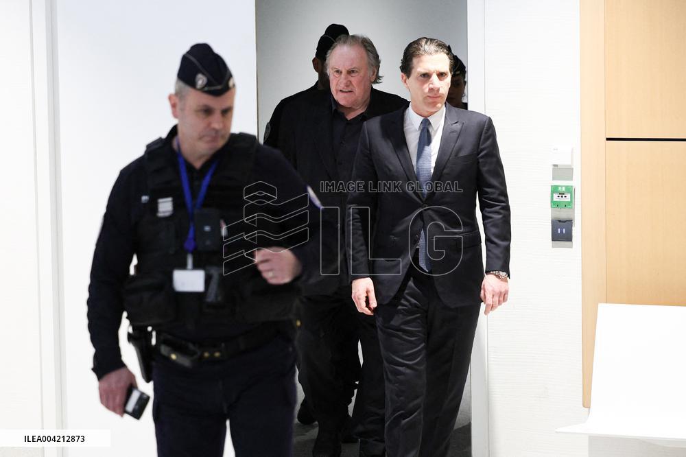 Gerard Depardieu Trial For Sexual Assault - Paris