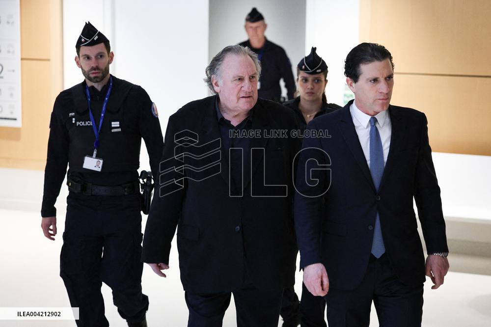 Gerard Depardieu Trial For Sexual Assault - Paris