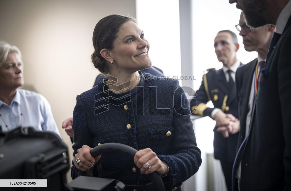 CROWN PRINCESS COUPLE VISITING SAAB IN KARLSKRONA