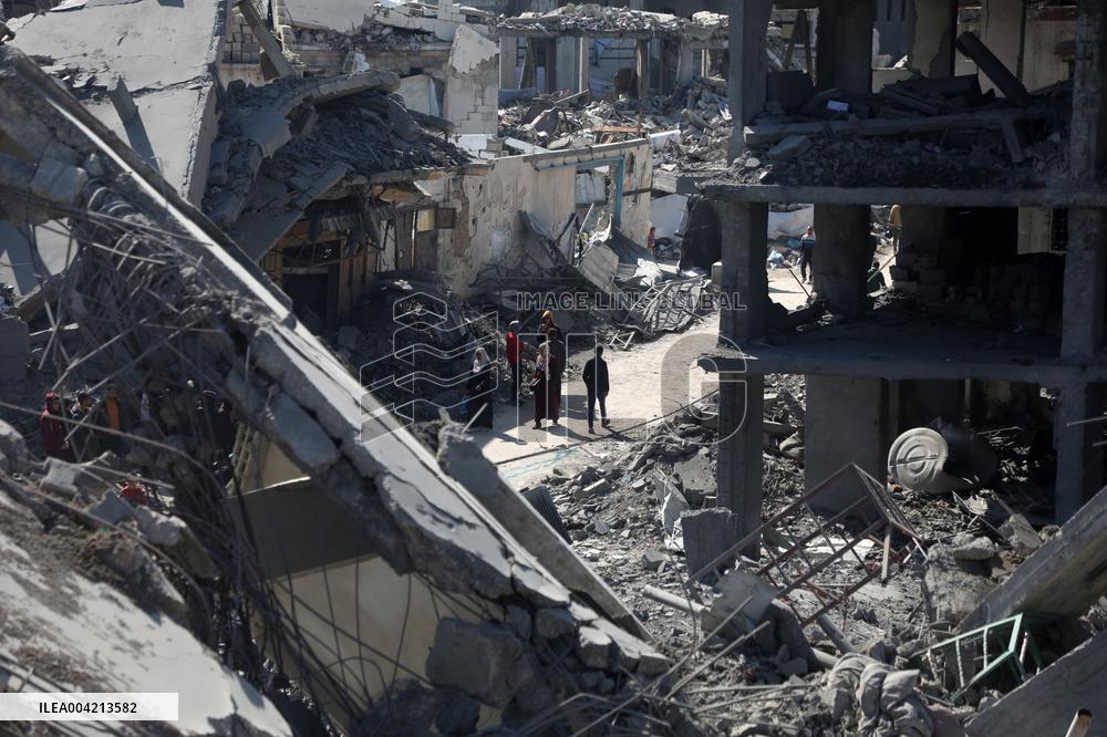 Israeli bombardment on Gaza