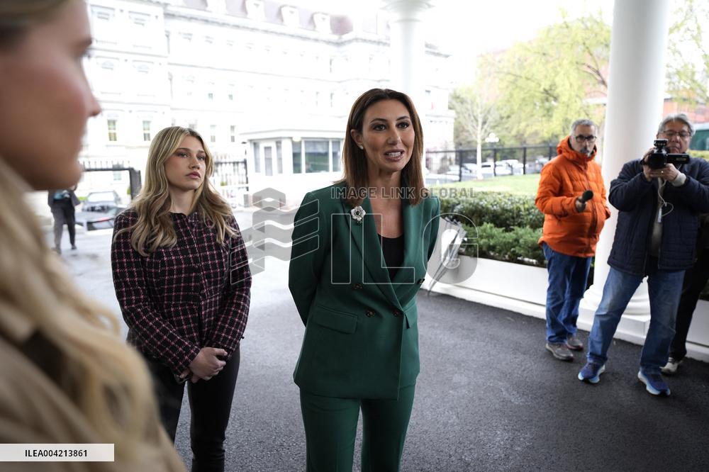 Alina Habba talks to reporters - Washington