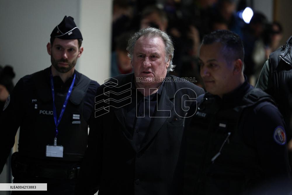 Gerard Depardieu Trial For Sexual Assault - Paris