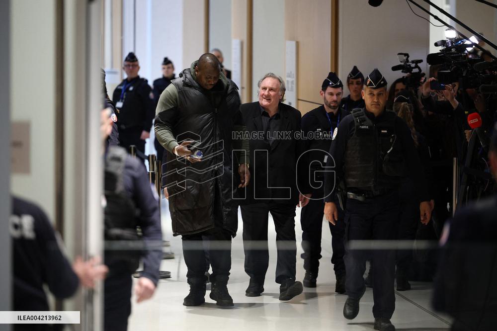 Gerard Depardieu Trial For Sexual Assault - Paris