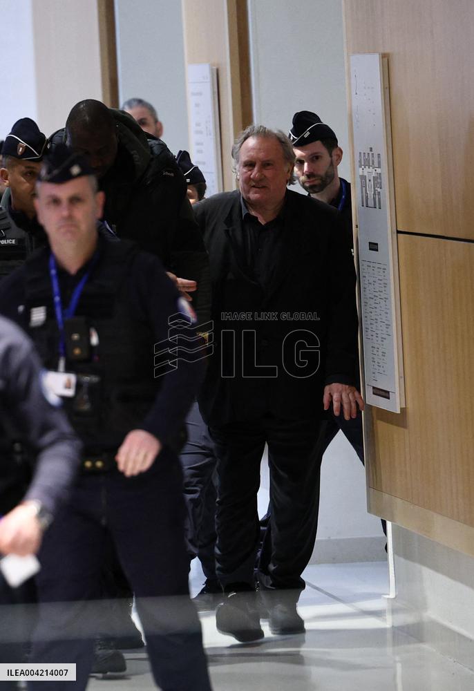 Gerard Depardieu Trial For Sexual Assault - Paris