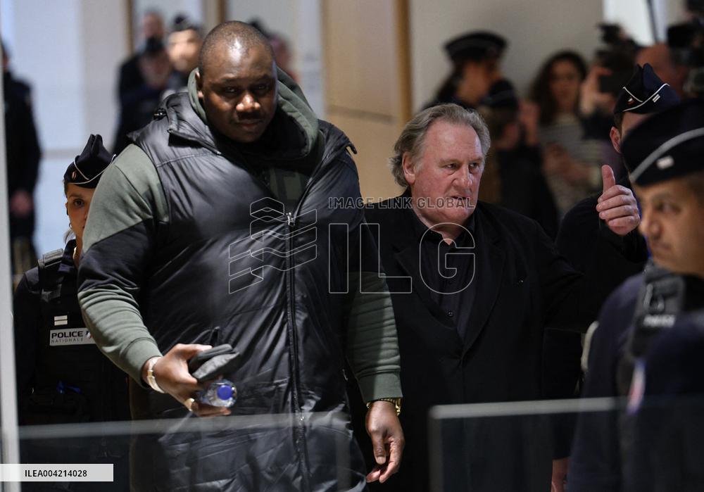 Gerard Depardieu Trial For Sexual Assault - Paris