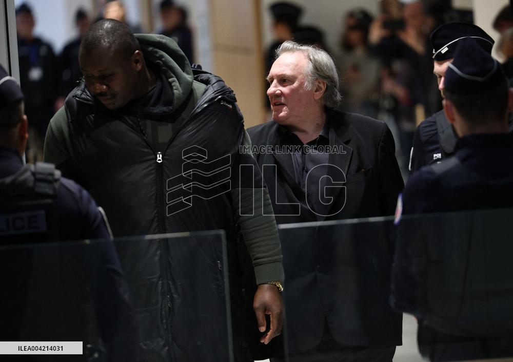 Gerard Depardieu Trial For Sexual Assault - Paris