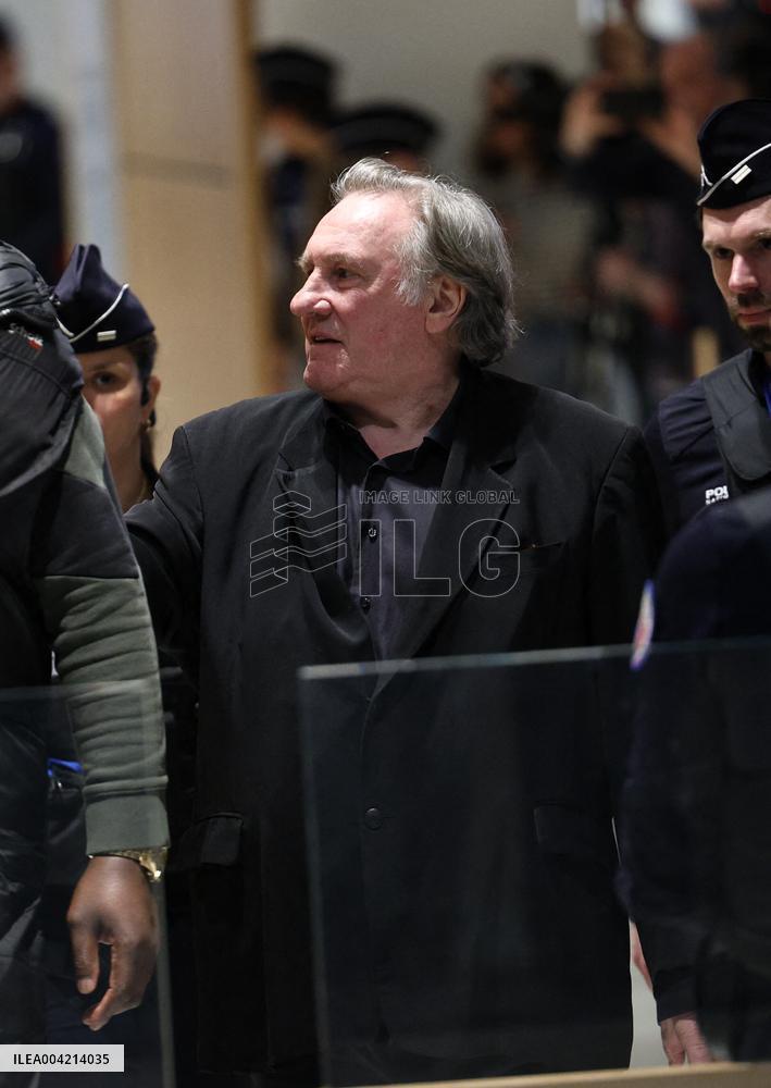Gerard Depardieu Trial For Sexual Assault - Paris