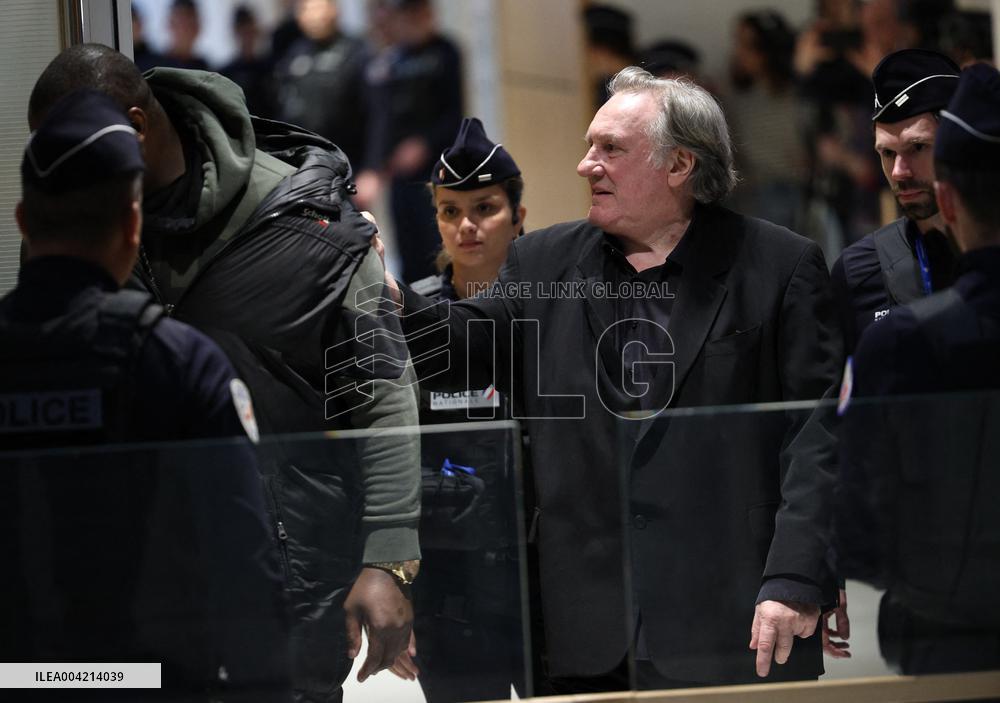 Gerard Depardieu Trial For Sexual Assault - Paris